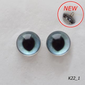 Бирюзовые, стеклянные глазки, для кошек с широким зрачком