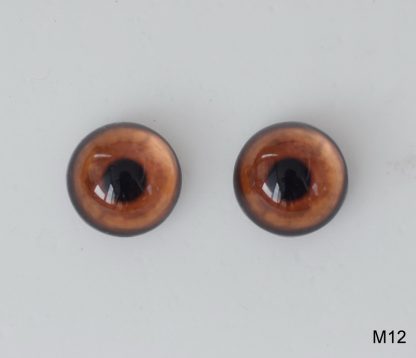 Стеклянные, коричневые глазки для мишек Тедди