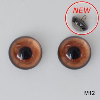 Стеклянные, коричневые глазки для мишек Тедди