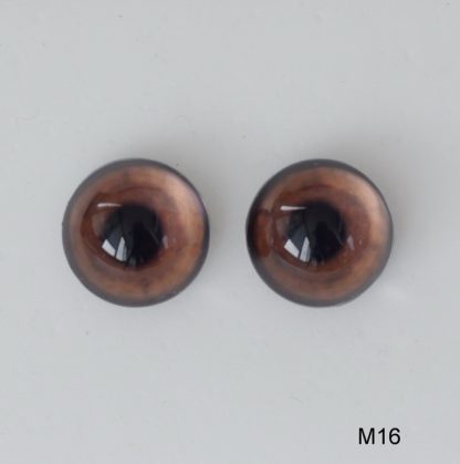 Стеклянные, светло-коричневые глазки для мишек Тедди
