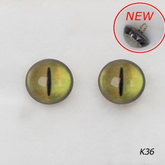 Стеклянные, кошачьи глазки зеленого-желтого цвета