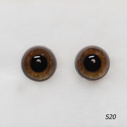 Стеклянные, коричневые глазки для мишек Тедди