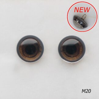 Глаза цветные, стеклянные Медведь, Собака. На петле. Петля прочная, выполнена из стали, узкая и не требует сжатия.