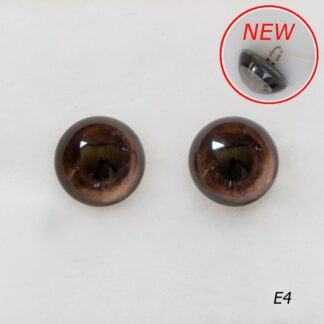 Темно-коричневые, стеклянные глазки для енотов и мишек Тедди