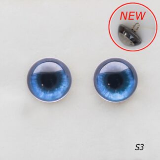 Стеклянные глазки для Тедди, светло-голубые