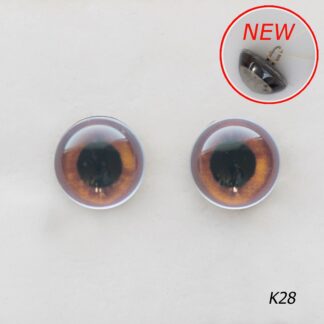 Стеклянные, коричневые глазки для игрушек Тедди