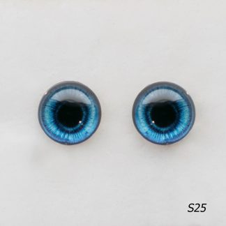 Стеклянные глазки для Тедди, темно-голубые