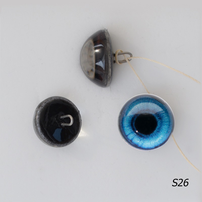 Стеклянные глаза для Тедди, голубые