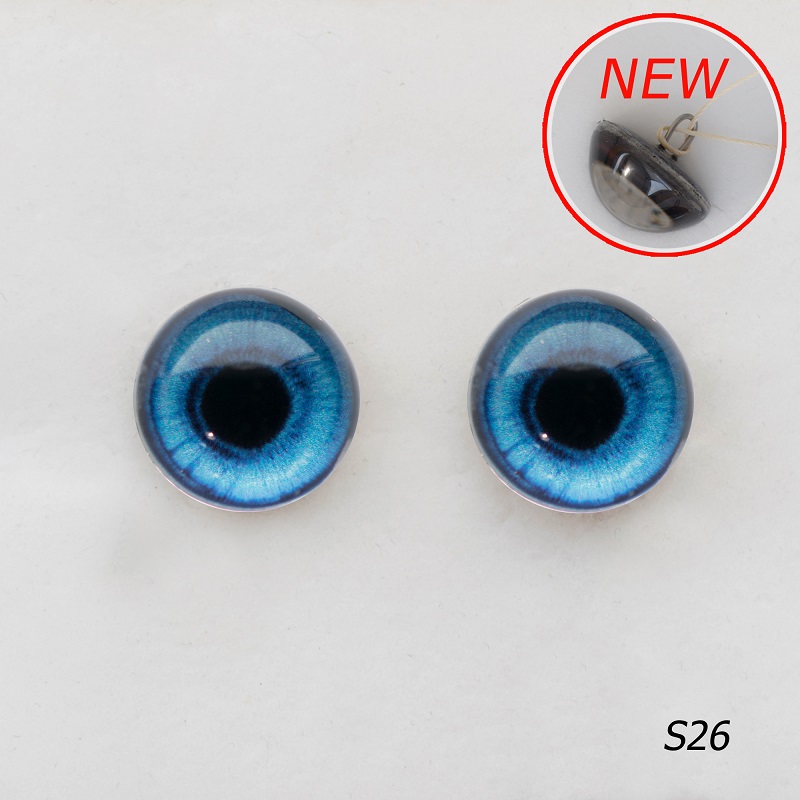 Стеклянные глаза для Тедди, голубые